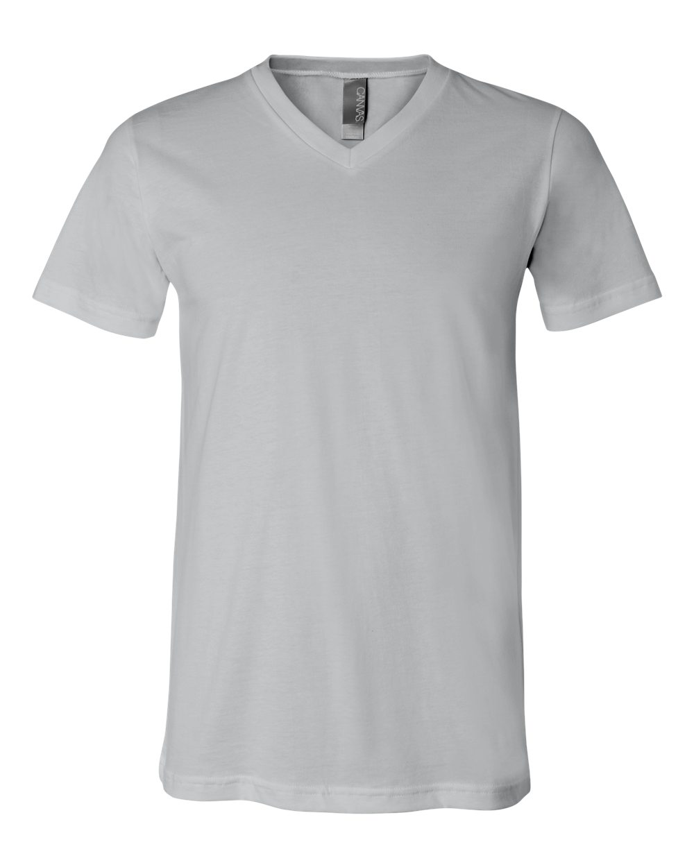 Silver t-shirt on a white background