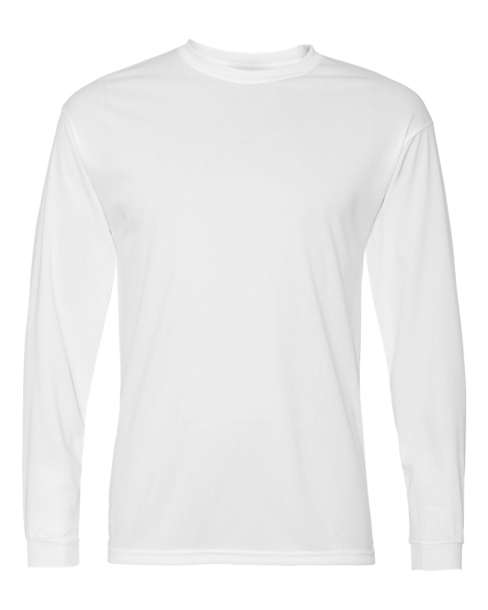 White long-sleeve shirt on a white background
