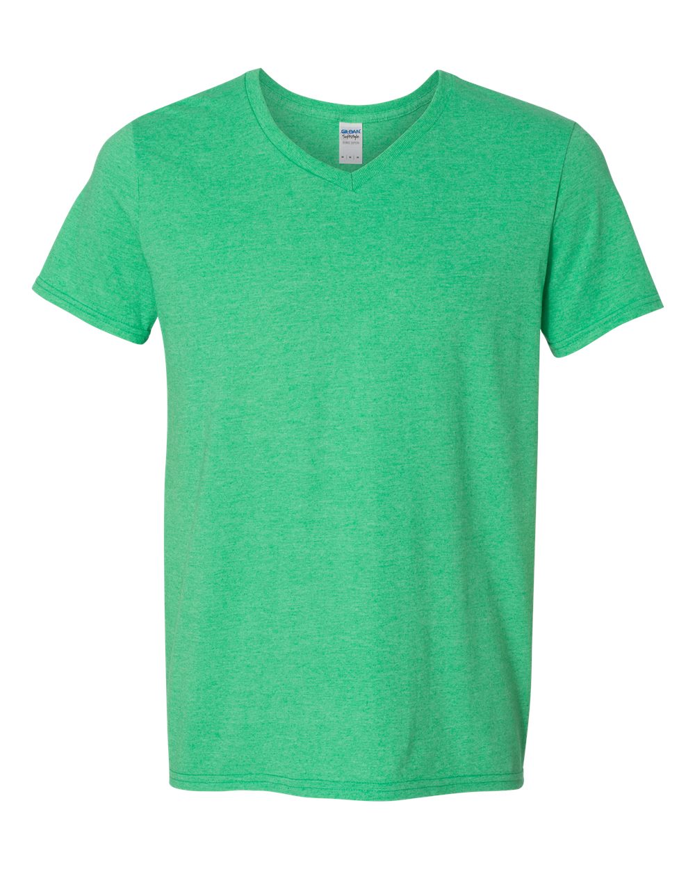 Heather Green t-shirt on a white background