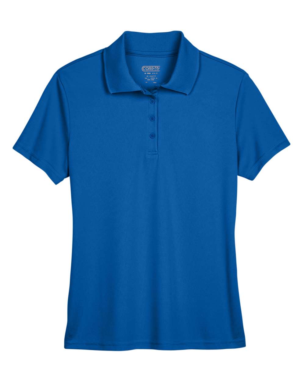 True Blue polo shirt on a white background