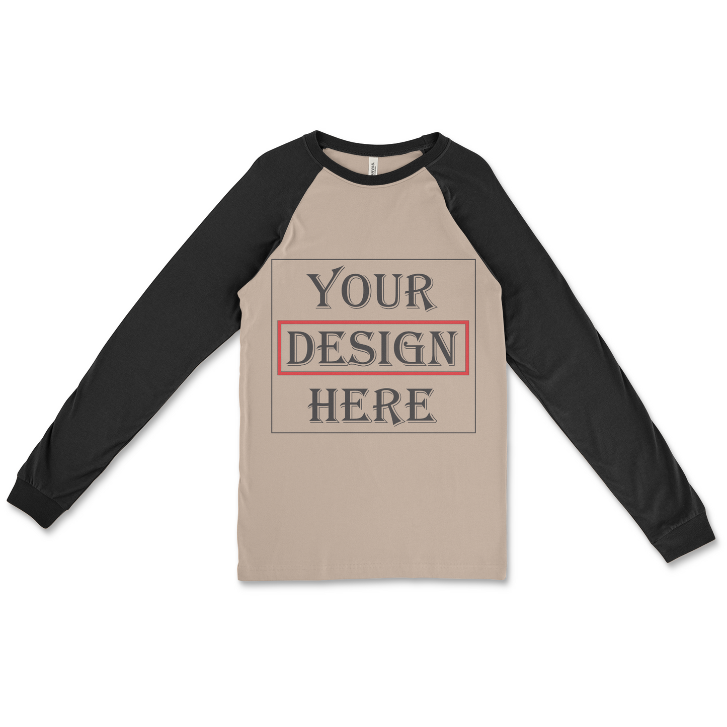 Men's Baseball Fine Jersey Three-Quarter Sleeve Tee