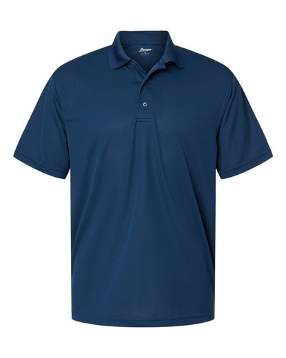 Blue polo shirt on a white background