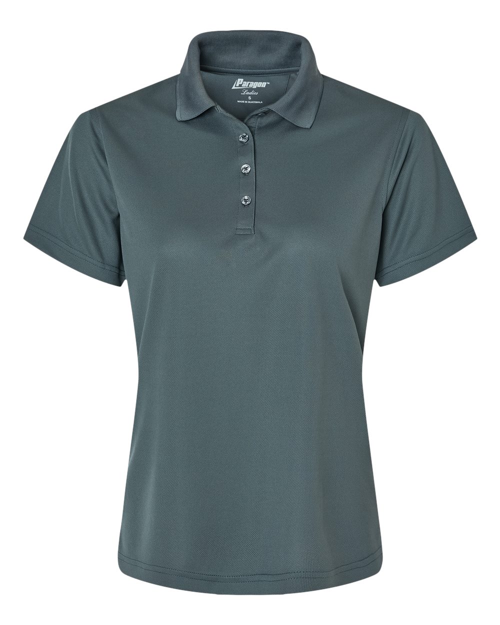 Carbon Gray polo shirt on a white background