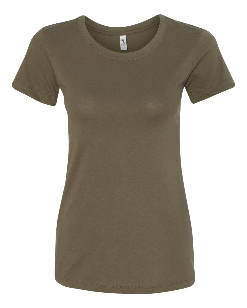 Military Green t-shirt on a white background