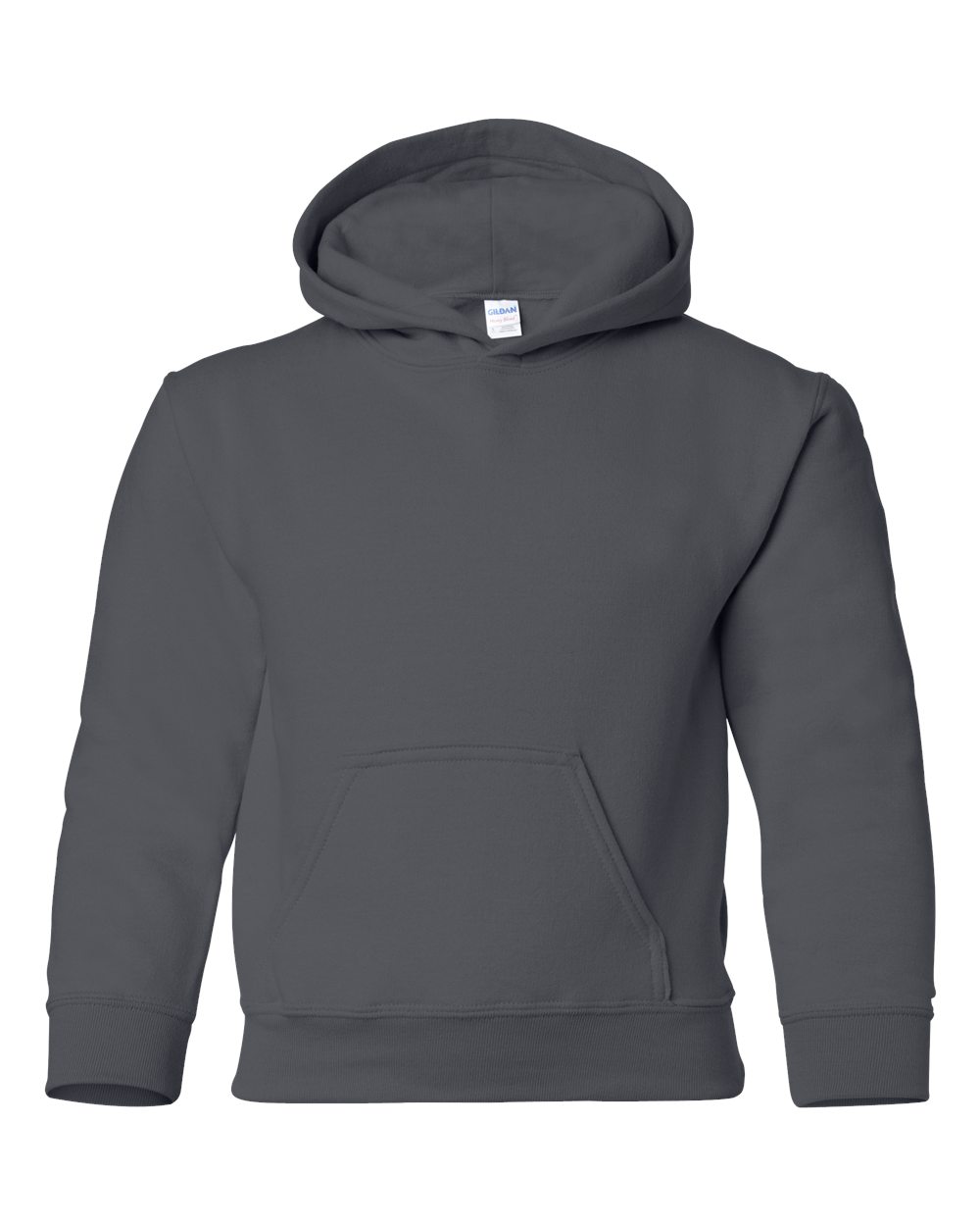 Gray hoodie on a white background