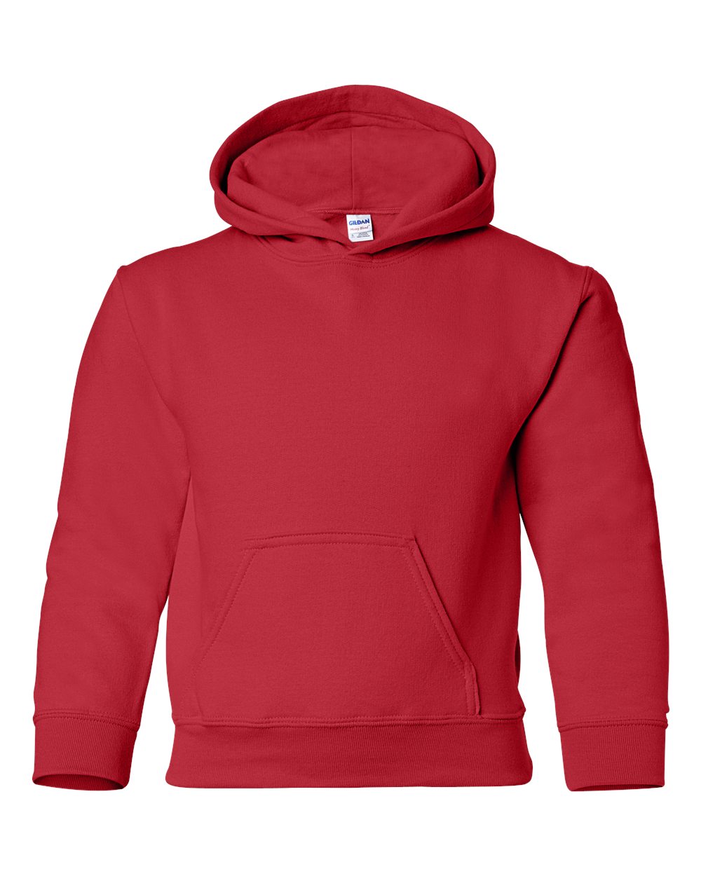 Red hoodie on a white background