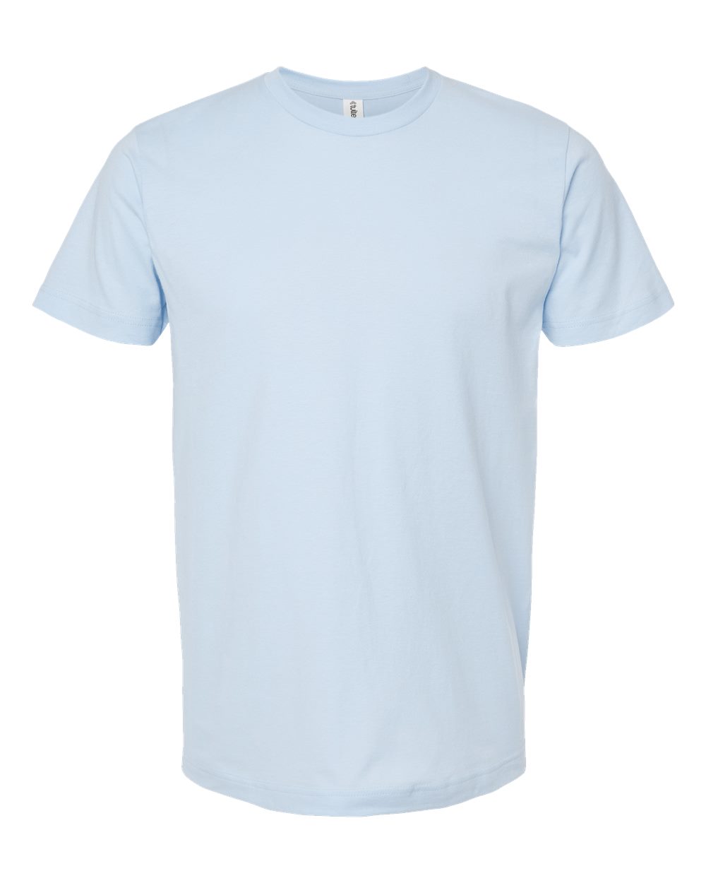 Light blue t-shirt on a white background