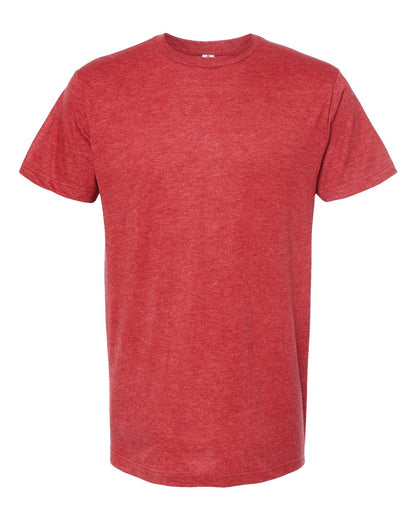 Heather Red t-shirt on a white background