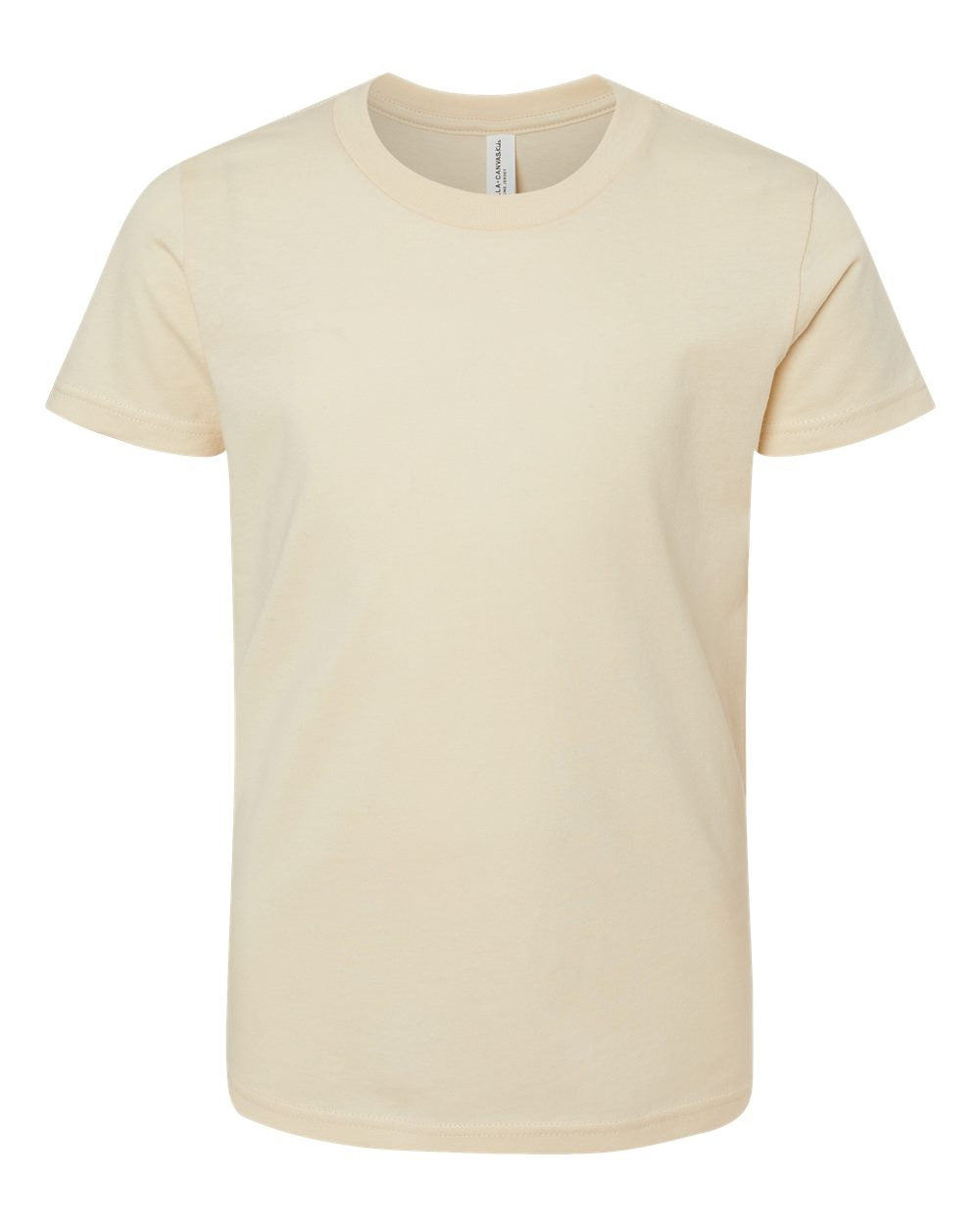 Beige t-shirt on a white background