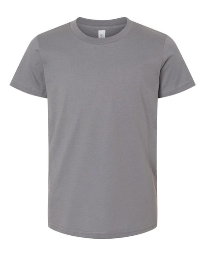 Plain gray t-shirt on a white background