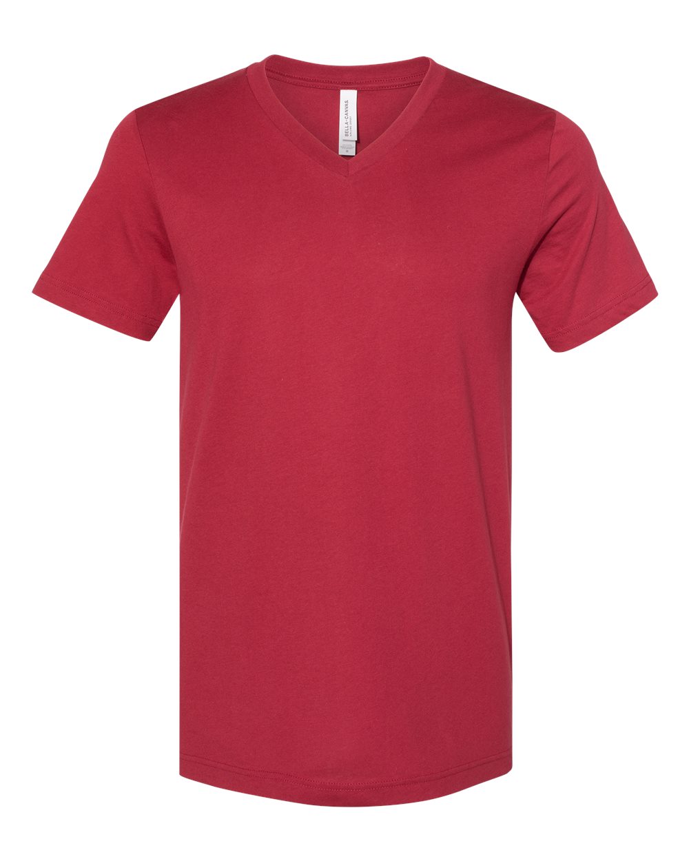 Cardinal V-neck t-shirt on a white background