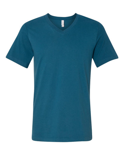 Deep Teal V-neck t-shirt on a white background