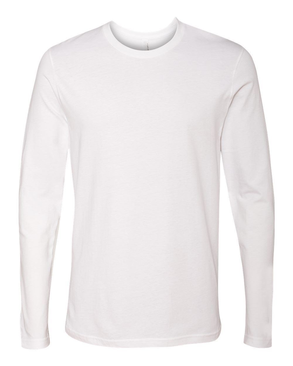 White long-sleeve shirt on a white background