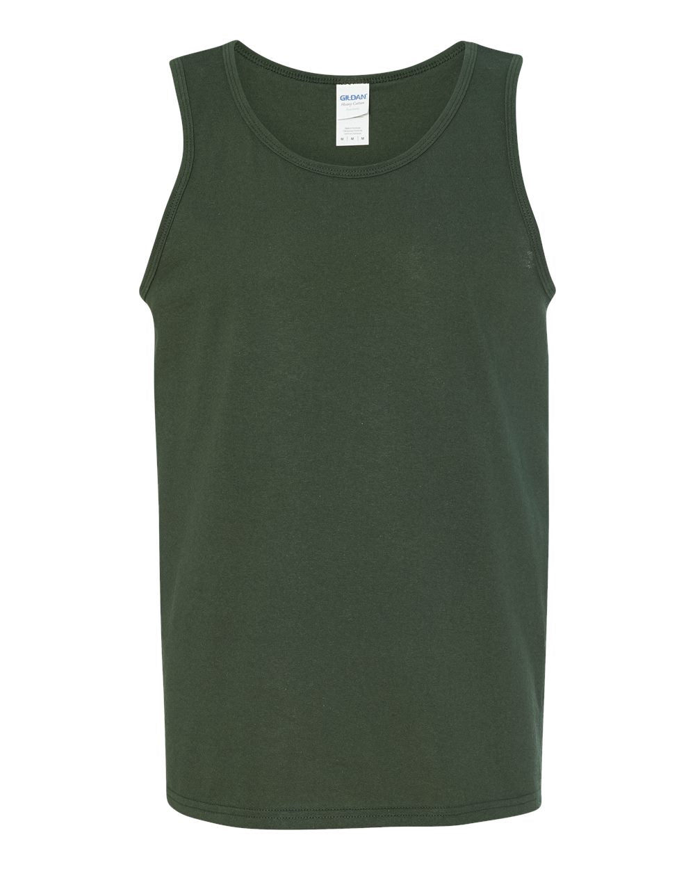 Green tank top on a white background
