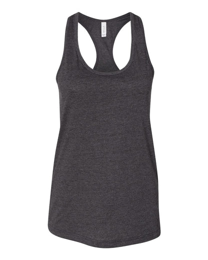Heather Dark gray tank top on a white background