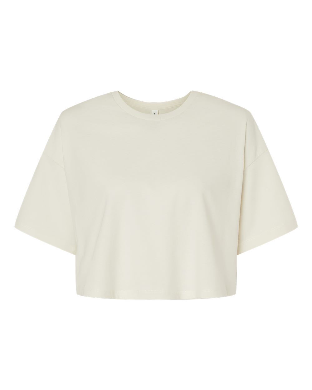Vintage White crop top blouse on a white background