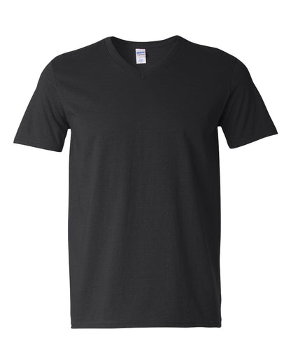 Black t-shirt on a white background