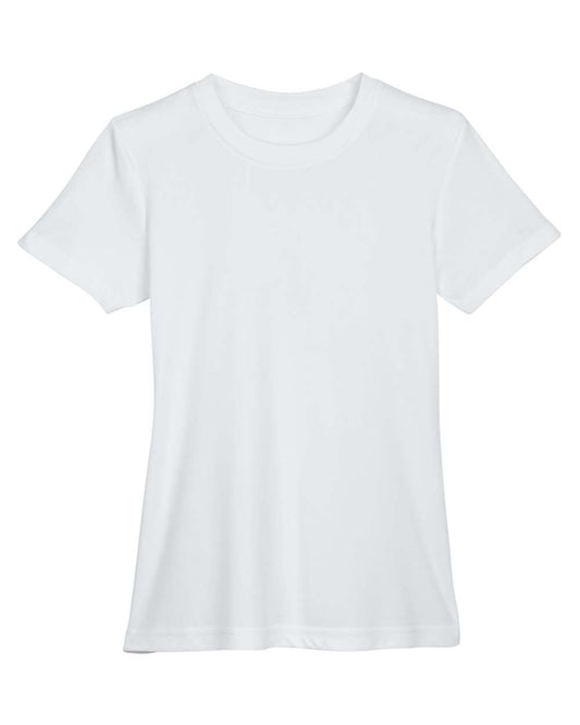 Plain white t-shirt on a white background