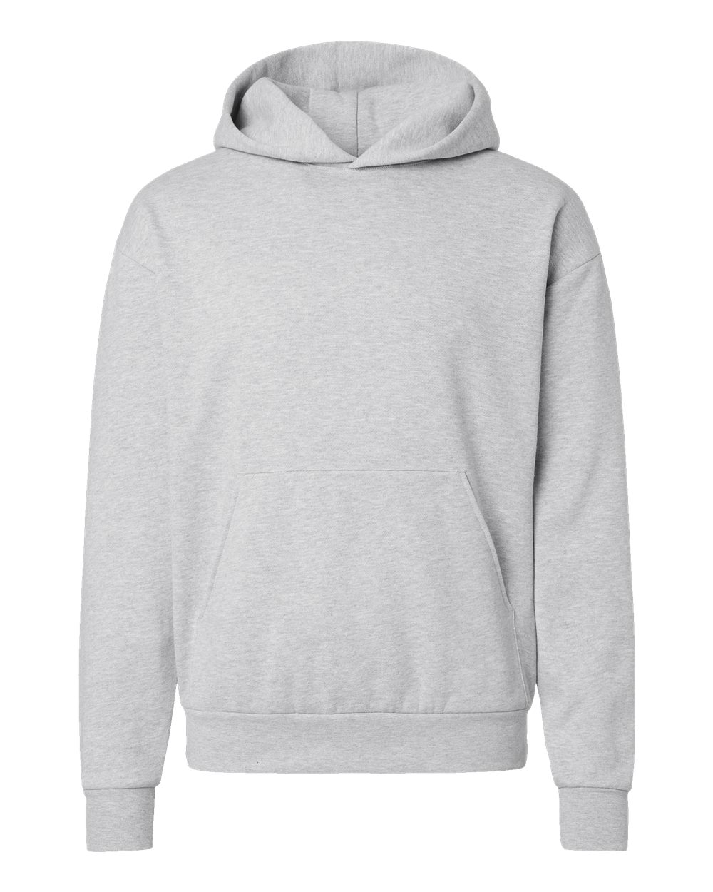 Gray hoodie on a white background