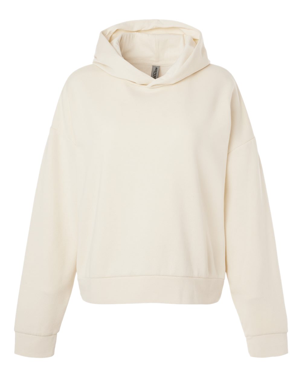 Beige hoodie on a white background
