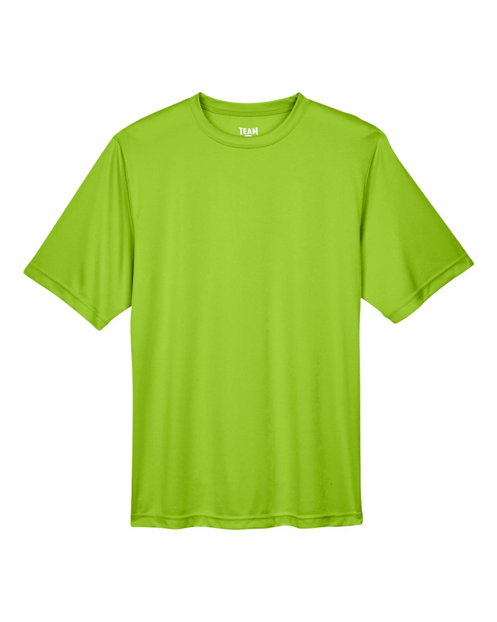 Green t-shirt on a white background