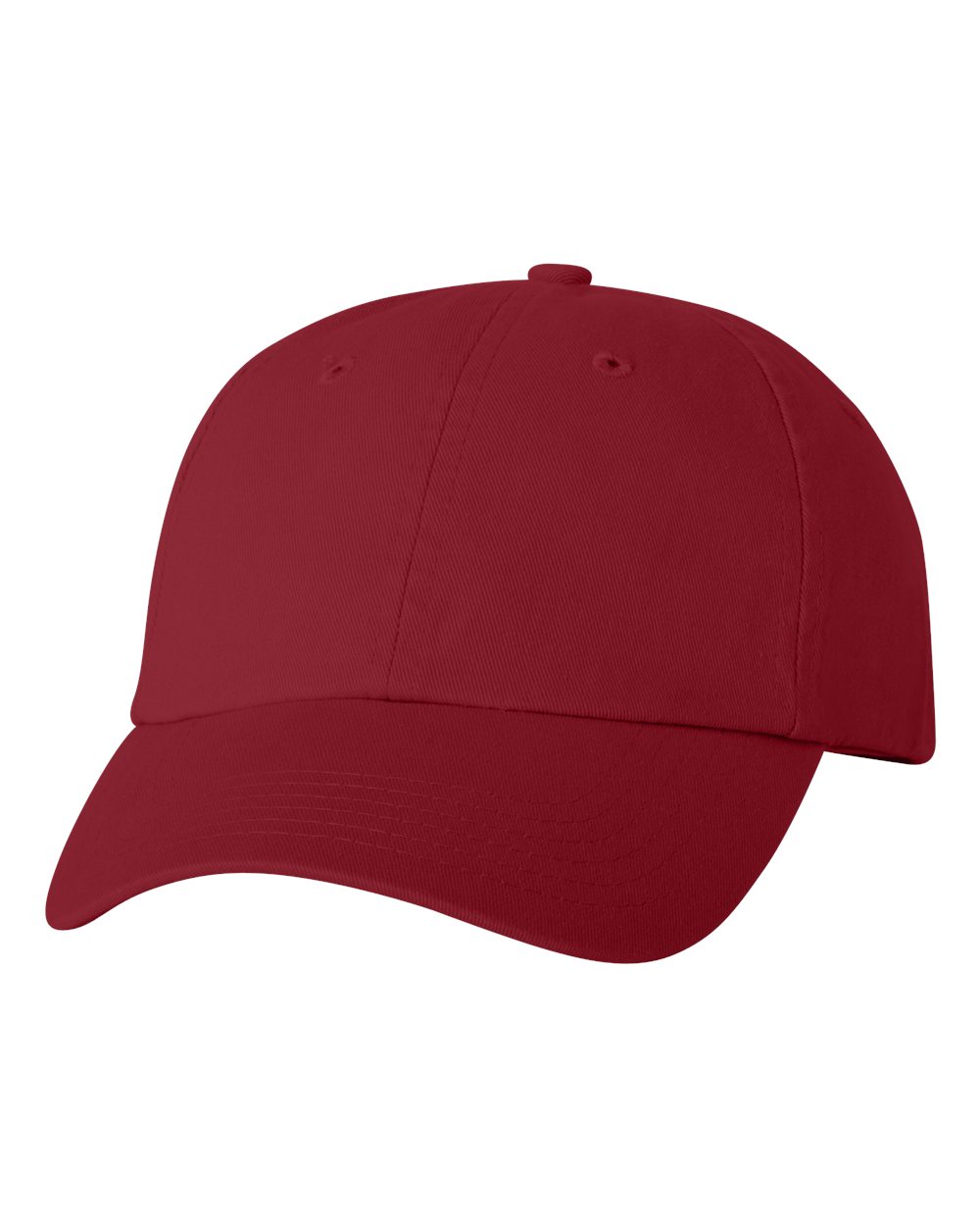 Cardinal Red baseball cap on a white background