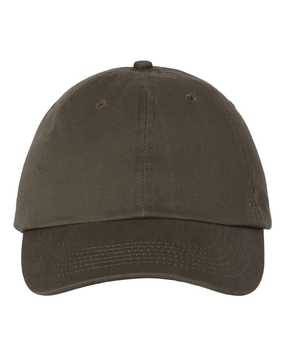 Olive Green baseball cap on a white background