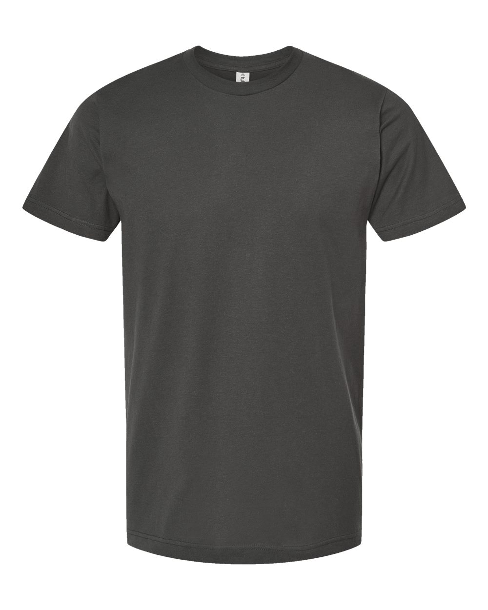 Black t-shirt on a white background