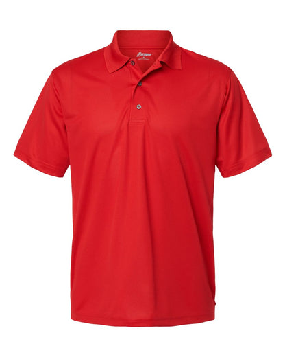 Red polo shirt on a white background