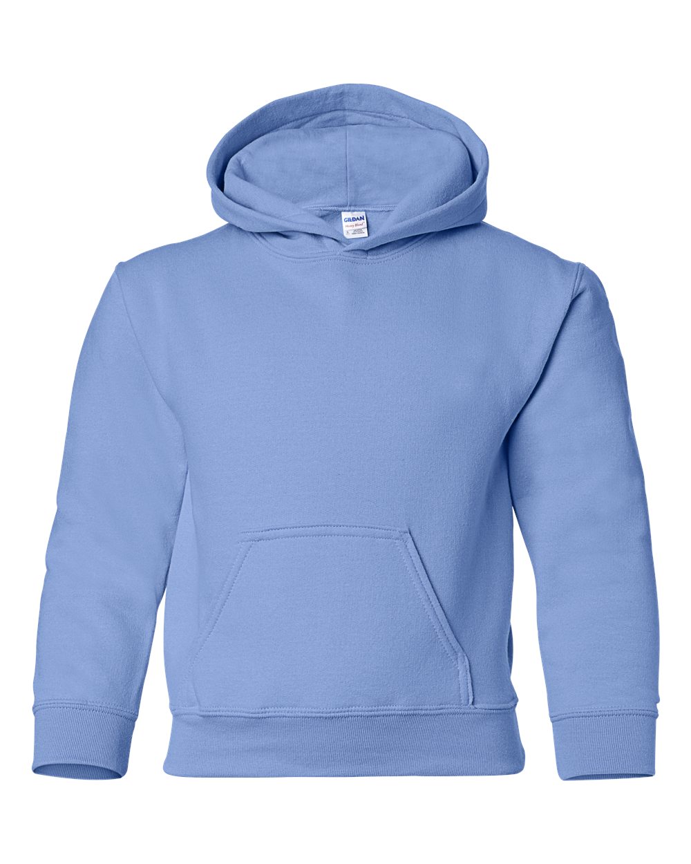 Light blue hoodie on a white background