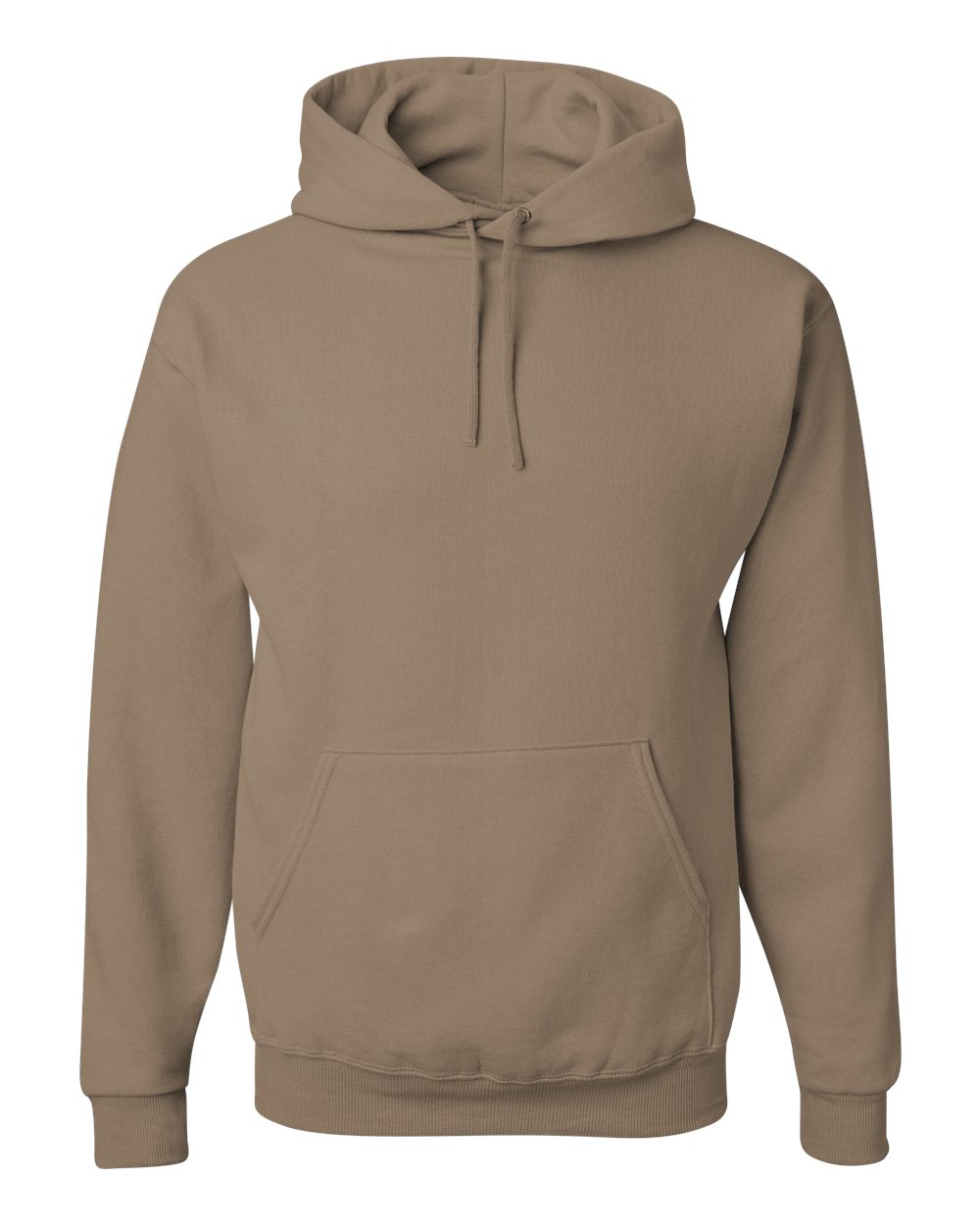 Brown hoodie on a white background