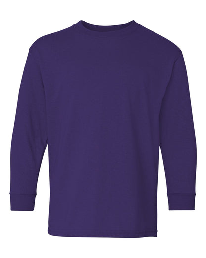 Purple long-sleeve shirt on a white background